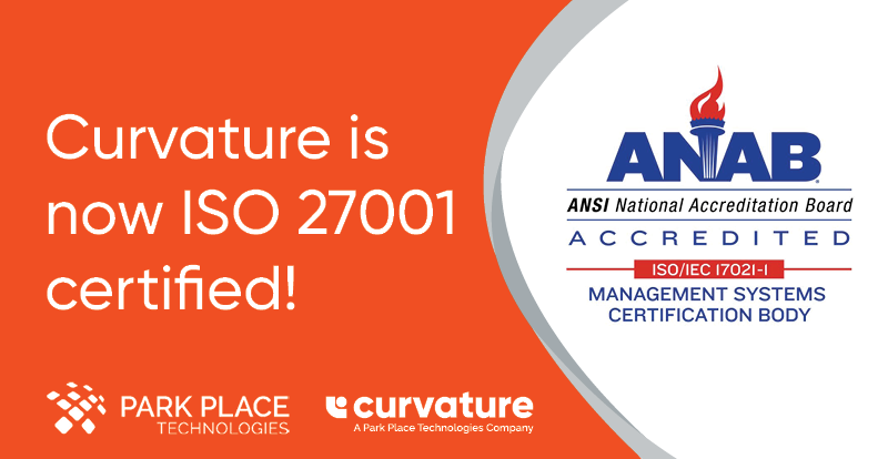 Curvature ISO/IEC 27001:2013の包括的な認証を取得