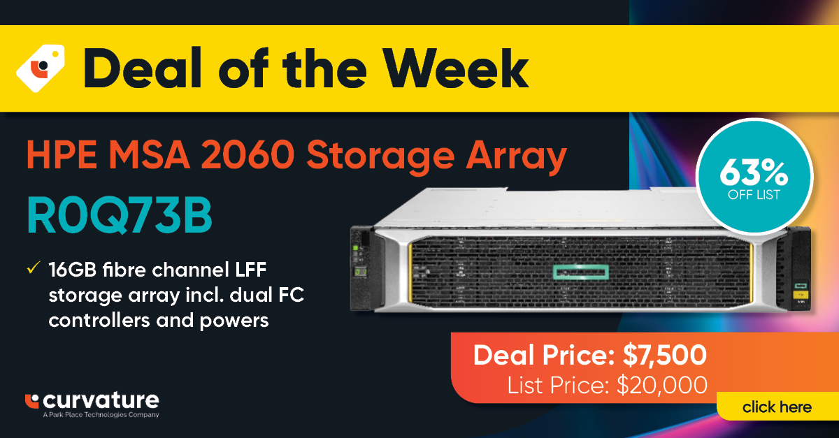 Deal of the Week - 4/1 - HPE MSA 2060 Storage Array